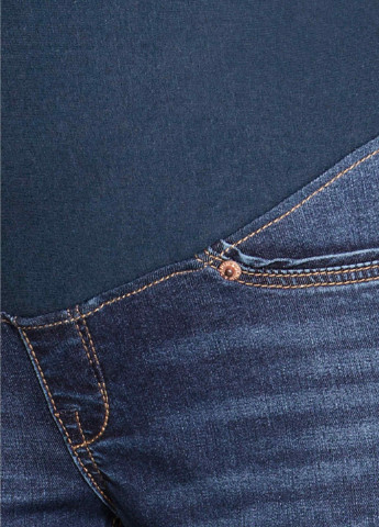 Темно-синие демисезонные зауженные джинсы для беременных H&M