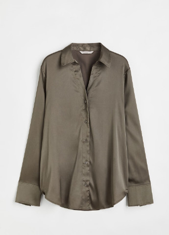 Оливкова (хакі) демісезонна блуза H&M