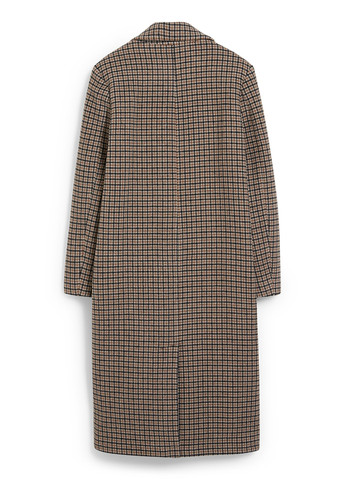 Коричневе демісезонне Пальто двобортне C&A