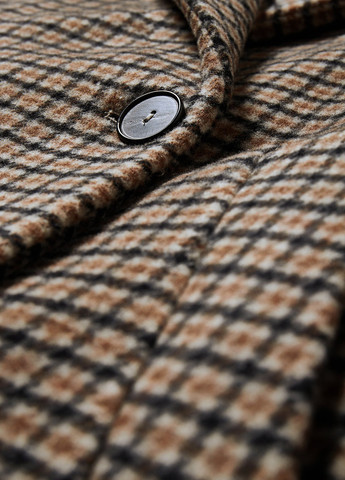 Коричневе демісезонне Пальто двобортне C&A