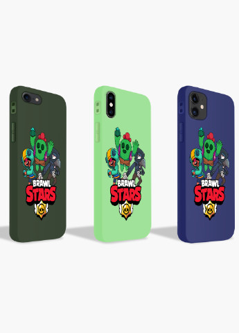 Чехол силиконовый Apple Iphone X Бравл Старс (Brawl Stars) (6129-1021) MobiPrint (219288271)