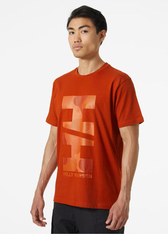 Красная футболка 53976-308 Helly Hansen MOVE COTTON T-SHIRT