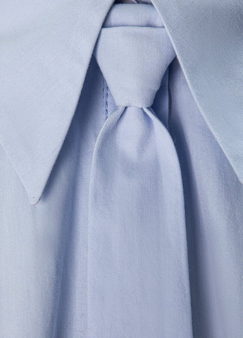 Голубой демисезонный комплект (топ, галстук) Gepur