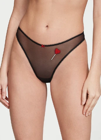 Чорний демісезонний комплект (бюстгальтер, трусики) Victoria's Secret