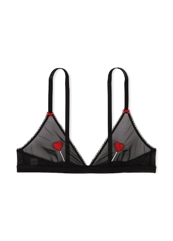 Чорний демісезонний комплект (бюстгальтер, трусики) Victoria's Secret