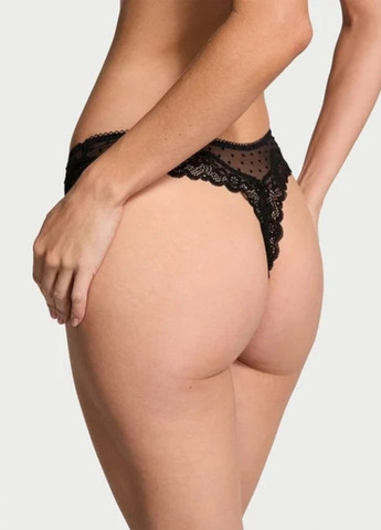 Черный демисезонный комплект (корсет, трусики) Victoria's Secret