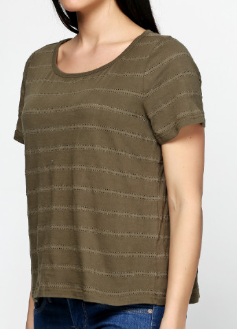 Хаки (оливковая) летняя футболка Vero Moda