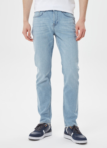 Голубые демисезонные регюлар фит джинсы Lacoste