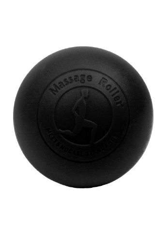 Массажный мячик 6.5 см черный (каучук) для миофасциального релиза и самомассажа EF-MM65-BK EasyFit (243205454)