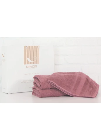 Полотенце MirSon набор банных №5083 Elite SoftNess Violet 50х90, 70х140, 100х (2200003182897) No Brand фиолетовый