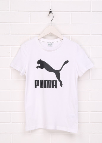 Белая демисезонная футболка Puma Classics Tee B
