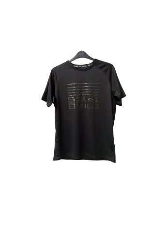 Черная летняя футболка спорт H&M