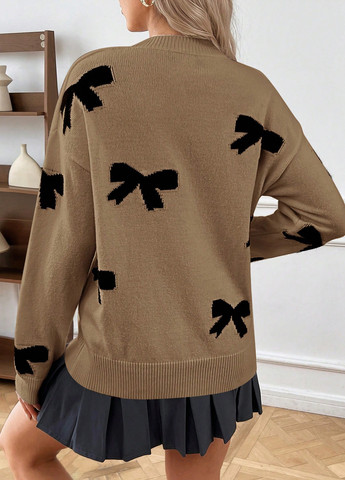 Темно-бежевый демисезонный джемпер для беременных джемпер SHEIN