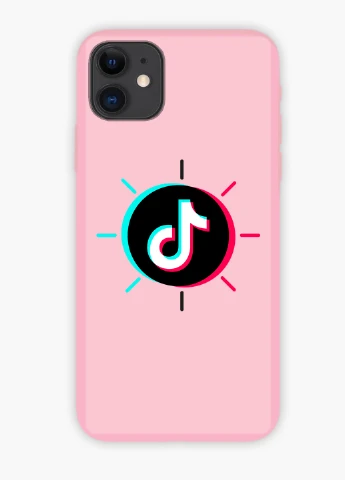 Чохол силіконовий Apple Iphone Xs Max ТікТок (TikTok) Білий (8226-1388) MobiPrint (219504446)
