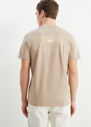 Серо-бежевая футболка C&A