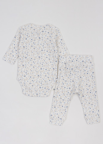 Голубой демисезонный комплект (боди, штани) KRAKO