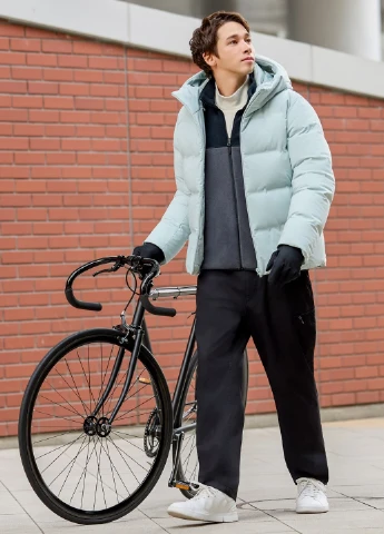 Комбинированная демисезонная куртка Uniqlo