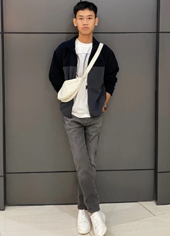 Комбинированная демисезонная куртка Uniqlo