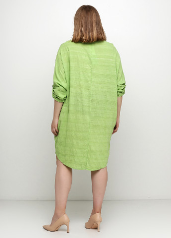 Светло-зеленое кэжуал платье оверсайз Made in Italy однотонное