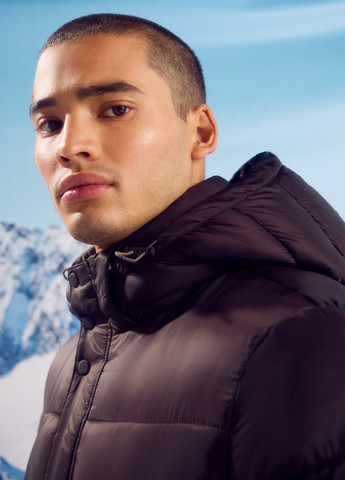 Темно-коричнева зимня куртка Springfield