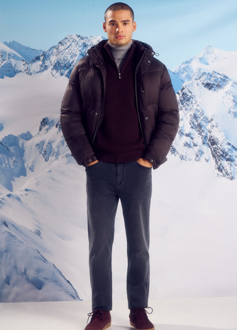 Темно-коричнева зимня куртка Springfield