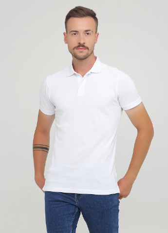 Белая футболка-поло для мужчин Berkeley однотонная