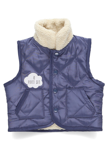 Комбінований демісезонний комплект (лонгслів, жилет, штани, шапка) George