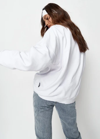 Білий світшот Missguided малюнок без декору (261410929)