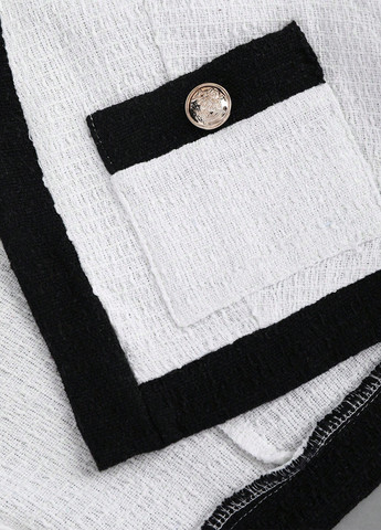 Белый женский жакет SHEIN колор блок - демисезонный