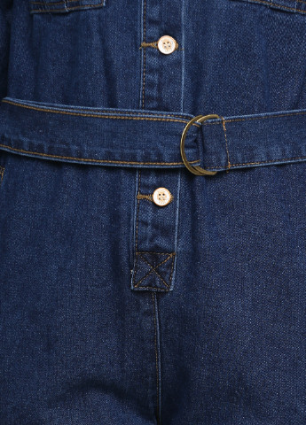 Комбінезон elegant fashion однотонний синій джинсовий
