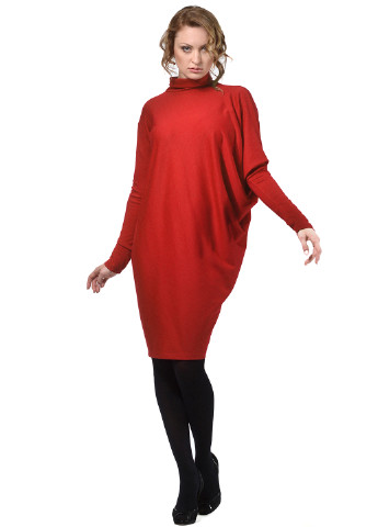Красное кэжуал платье оверсайз Lada Lucci однотонное