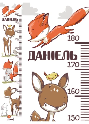 Ростомір іменний Лісові Пригоди HeyBaby (254326262)