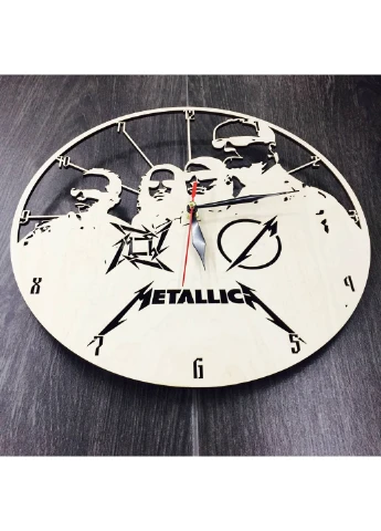 Часы из дерева на стену «Metallica» 7Arts (253565920)