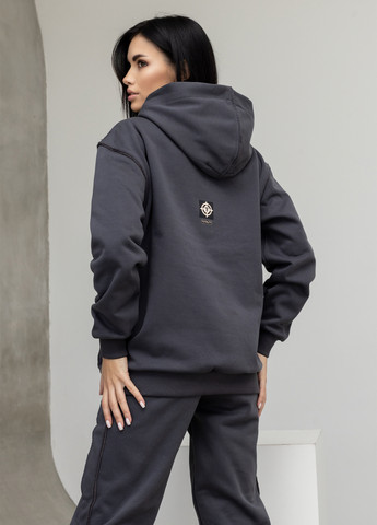 Теплий жіночий костюм (худі, штани) зі швами навиворіт TOTALFIT (303023615)