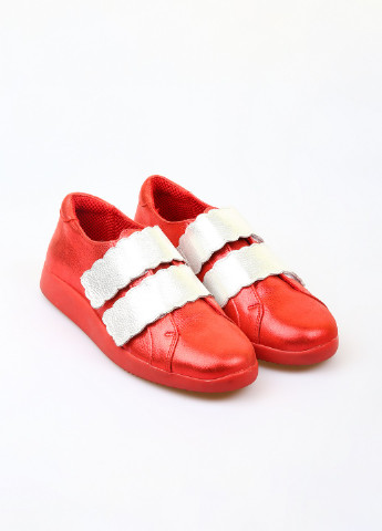 Красные осенние женские кроссовки Kluchini