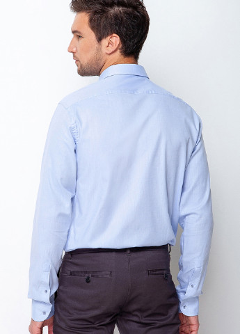Бледно-синяя кэжуал рубашка однотонная Giant