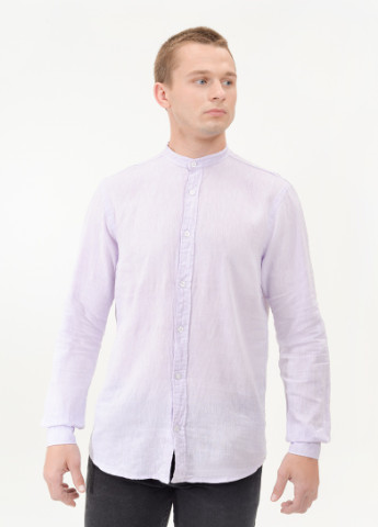 Сиреневая рубашка однотонная Figo