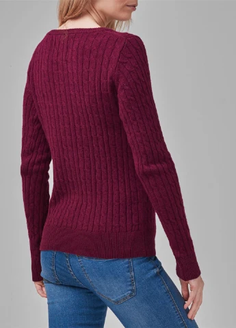 Темно-бордовый демисезонный пуловер пуловер Jack Wills