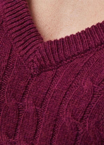 Темно-бордовый демисезонный пуловер пуловер Jack Wills