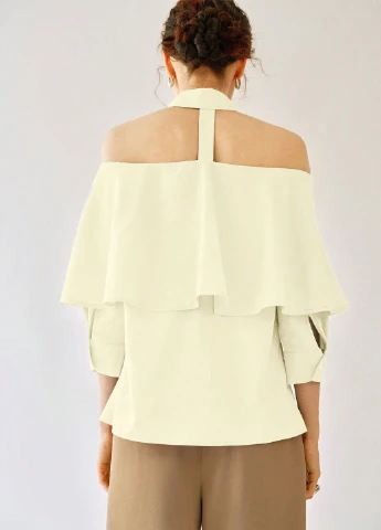 Кремовая блуза SHEIN