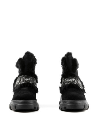 Зимние ботинки Le'BERDES с мехом, с цепочками из натуральной замши