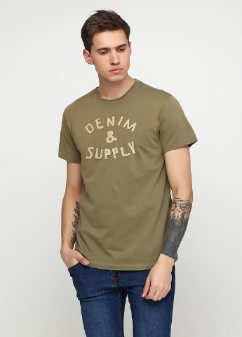 Оливковая футболка Ralph Lauren