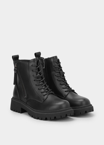 Осенние ботинки Braska с молнией, со шнуровкой