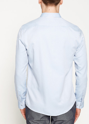 Светло-голубой классическая рубашка однотонная KOTON