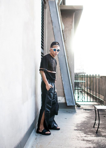 Черные кэжуал демисезонные прямые брюки Alexander Wang