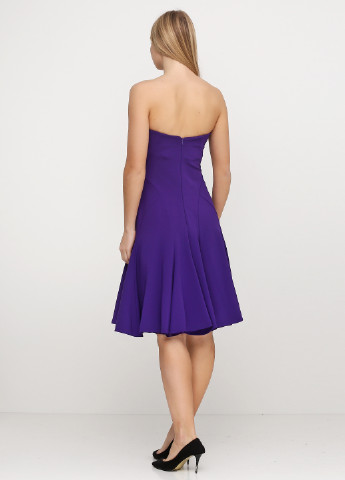 Фіолетова коктейльна сукня Ralph Lauren однотонна