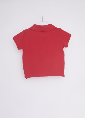 Красная детская футболка-поло для мальчика Marasil однотонная