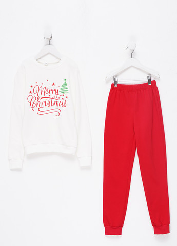 Молочна зимня піжама (світшоти, брюки) Pan