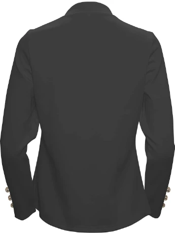 Черный женский жакет SHEIN однотонный - демисезонный