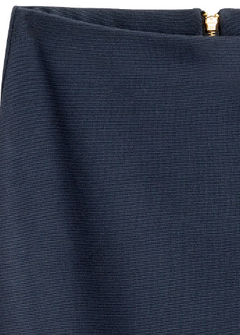 Темно-синяя офисная юбка H&M карандаш
